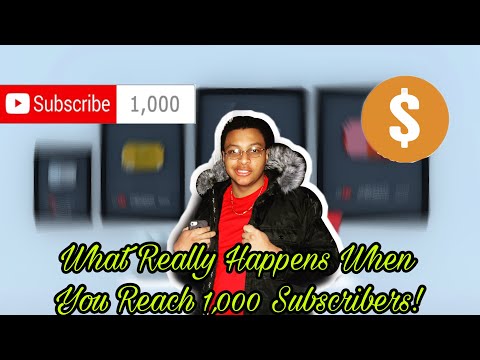 What Actually Happens When You Reach 1,000 Subscribers! *The Truth*