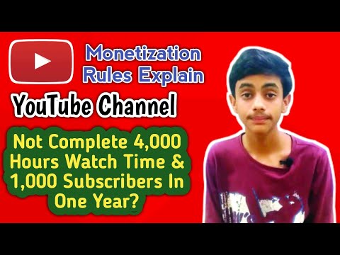 What If YouTube Channel Not Complete 4,000 Hours Watch Time & 1,000 Subscribers In One Year?