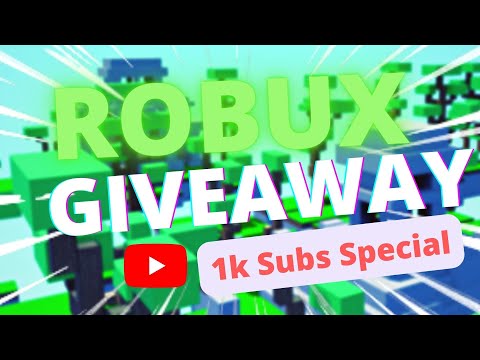Robux Giveaway 1k Subs Special!!! 💫 Tysm 😭💖 #1ksubs
