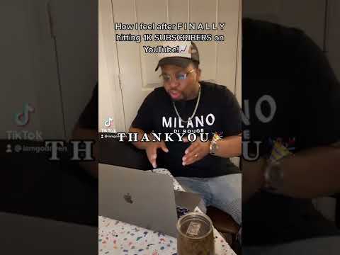 How I Felt After Finally Hitting 1,000 SUBSCRIBERS On YouTube!🙌🏽